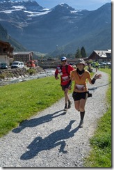 Leonie nearing the finish line (Humani Trail 2014)