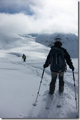 Skiing down (Ski Touring Wöster Horn Feb 2015)
