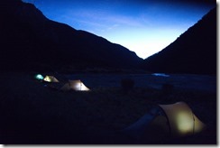 Tents at night 2 (Rabbit Pass Tramp Dec 2014)