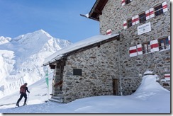 Reaching the hut 2 (Ski touring Martin Busch Huette)