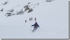 Sigi descending from Similaun (Ski touring Martin Busch Huette)