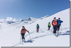 The gang (Ski touring Martin Busch Huette)
