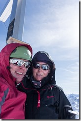 Us at the summit (Ski touring Jamtalhuette)