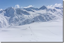 View across the valley (Ski touring Martin Busch Huette)