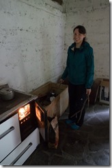 Leonie cranking the fire (Summer Holiday 2015)