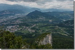 View out towards Trento (Summer holiday 2015)
