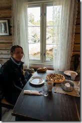 Leonie warming up (Cycle Touring Norway 2016)