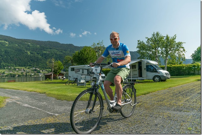 Cris and his new E-bike (Tour de Kärnten 2018)