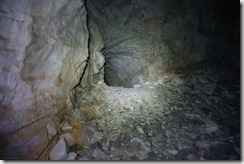 Inside the tunnel (Klettersteig Gauerblickhöhle)
