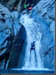 Alec in the flow (Canyoning Italy 2019)