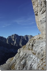 Cris in the distance (Brenta Dolomites 2016)