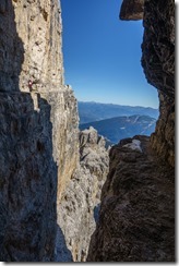 View across to Leonie (Brenta Dolomites)