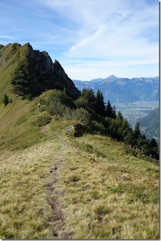 Running along the ridge before descending (Humani Trail Sept 2013)