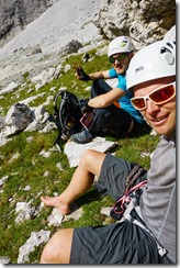 Taking a break (Dolomitten ohne Grenzen 2019)