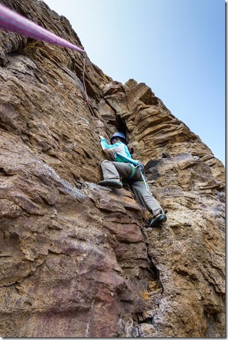 Climbing at cattle stop crag (Ari visits 2020)