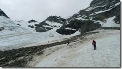 Heading back down (Tramping Ice Lake Dec 2015)