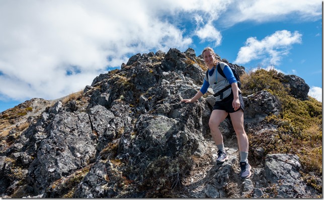 Abbie on the ridge (Camp Saddle Oct 2021)