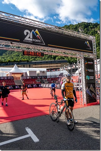 Cris at the start line (Andorra 21 Ports 2022)