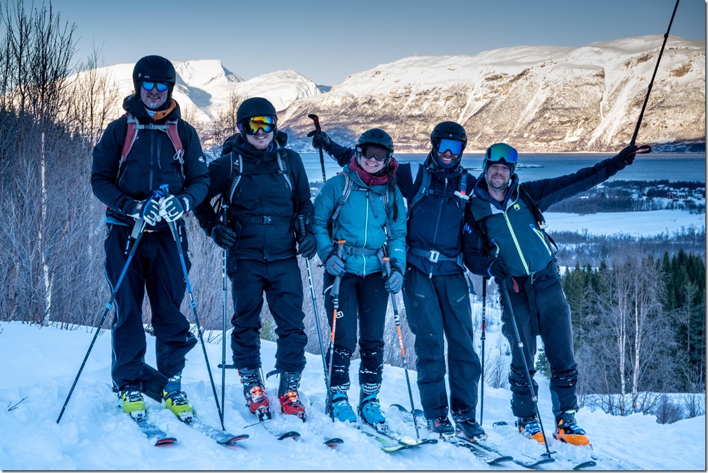Almost done for the day (Day 6, Runfjellet, Ski Touring Lyngen 2023)