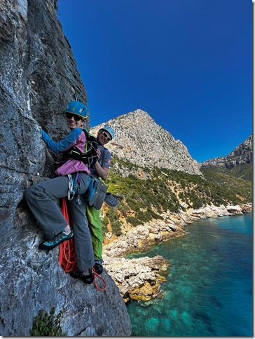 Climbing Signorina Fantasia, Pedra Lunga (Sardinia April 2023)
