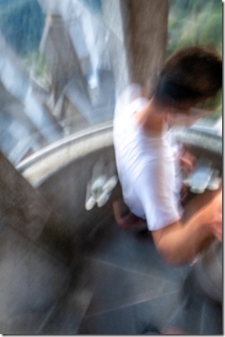 Descending the stair case (Barcelona Midnight Trail 2024)