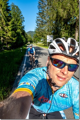 Cris and Rachel cycling (Walchsee June 2024)