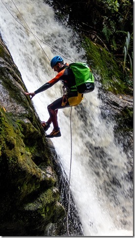 Craig abseiling (Carew Creek Dec 2024)