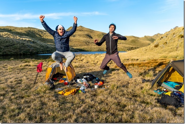 More jumping (Tramping Mt Alexander Dec 2024)